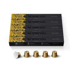 Nespresso Ispirazione Venezia front packaging showing 50 pods and product benefit