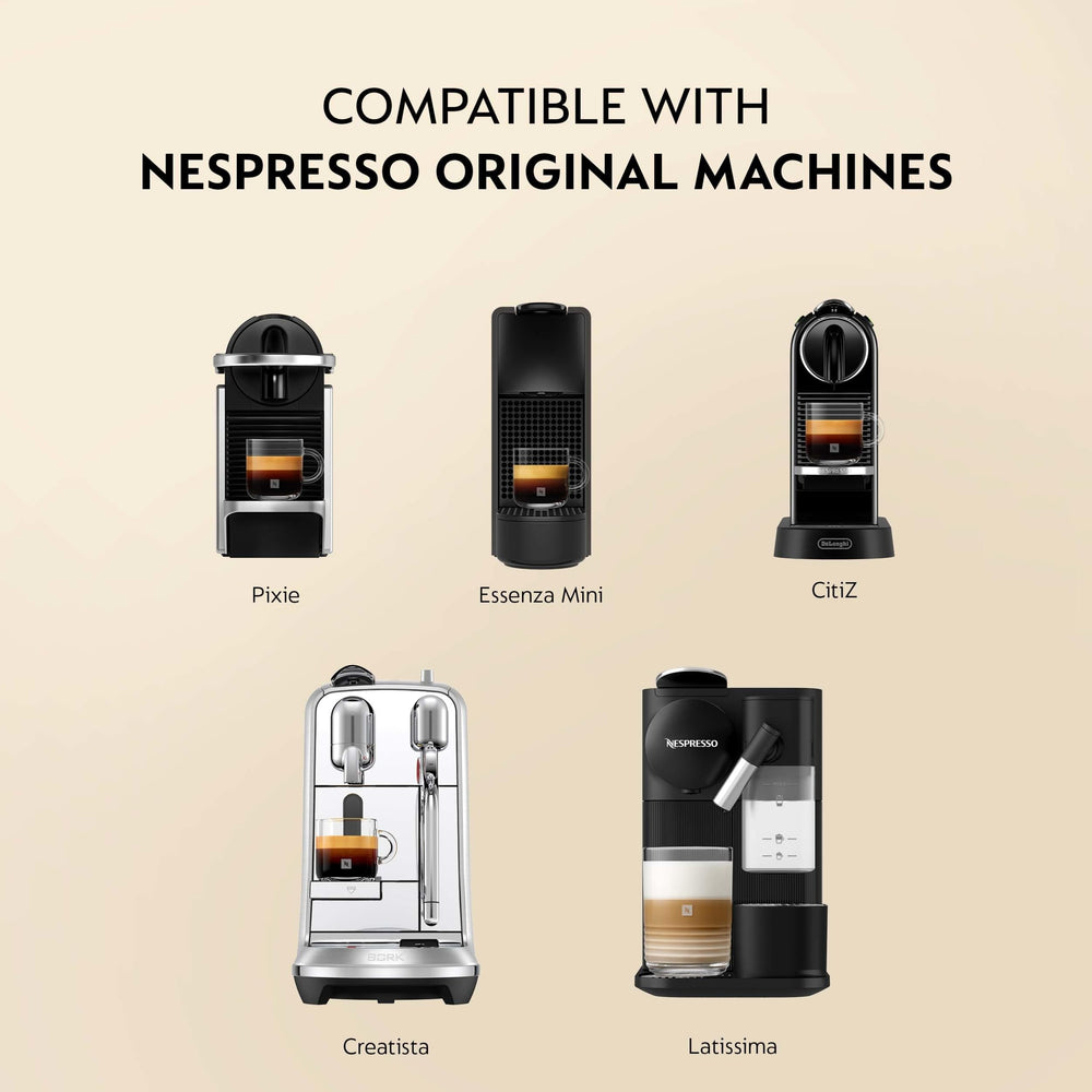 Nespresso Stockholm Fortissio textura del café con efecto tostado y cuerpo