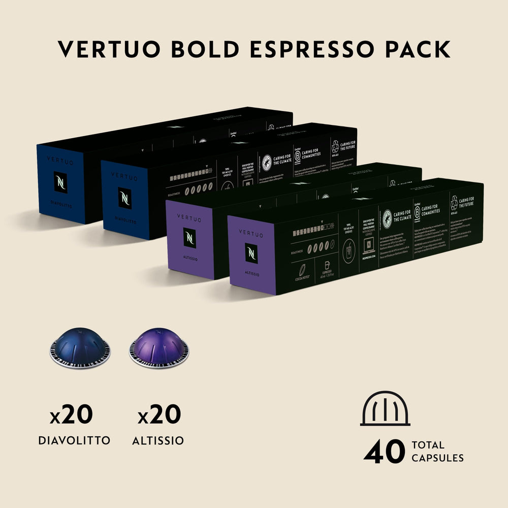 Spread of Nespresso capsules showcasing variety and easy selection convenience