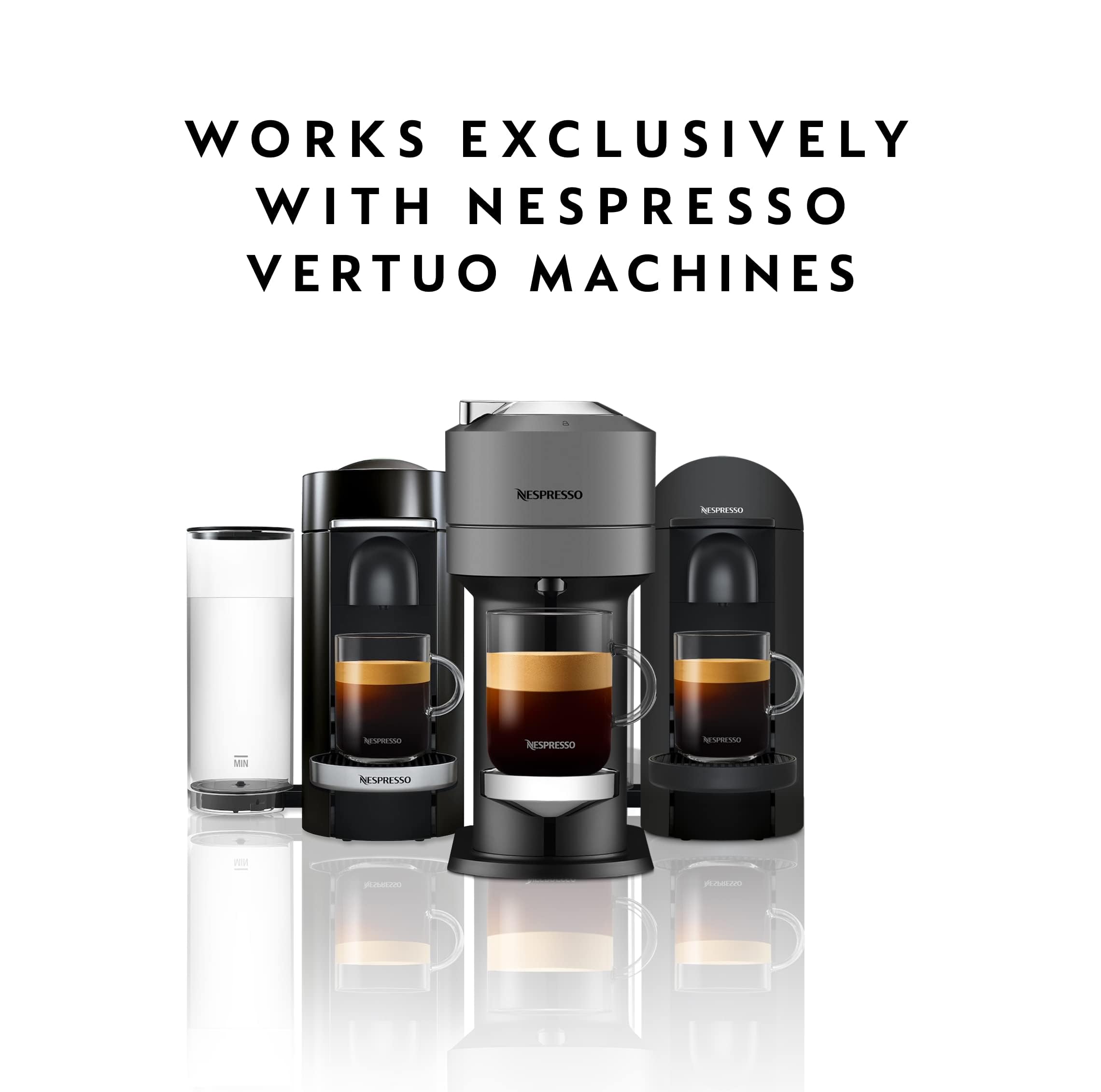 Nespresso Vertuo espresso en taza con crema densa listo para servir