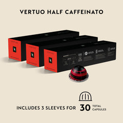 Half Caffeinato poured with steamed milk demonstrating enhanced caramel and nutty notes