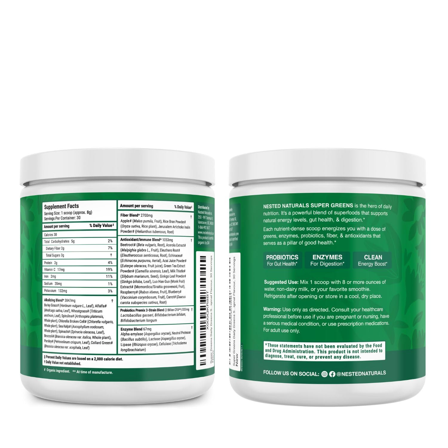 Nested Naturals jar on kitchen counter showing everyday use benefits