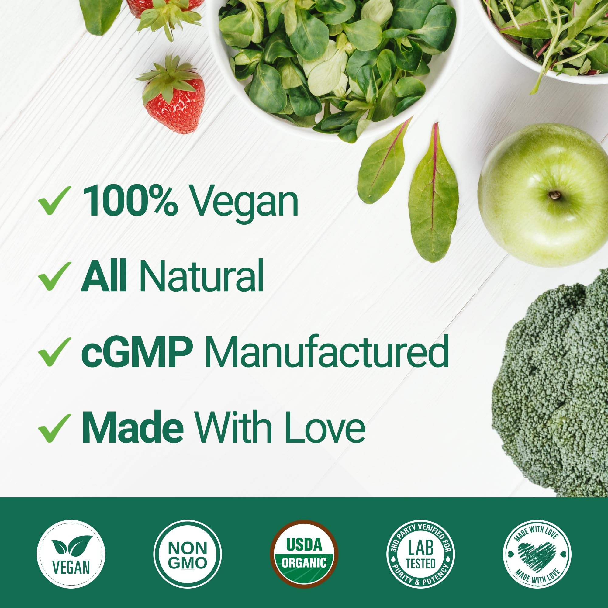 Nested Naturals label with USDA Organic and third-party seals