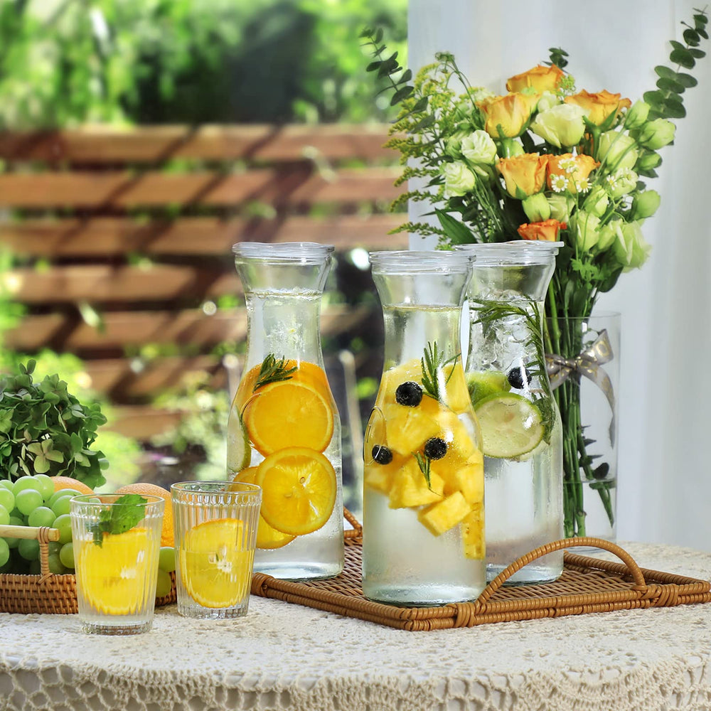 NETANY carafes on brunch table showing styled presentation and guest-ready convenience benefit