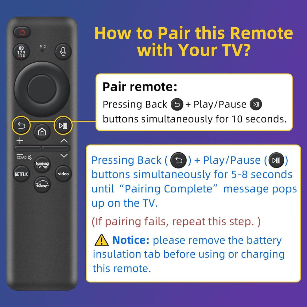 Nettech remote on living room console with Samsung TV for seamless use