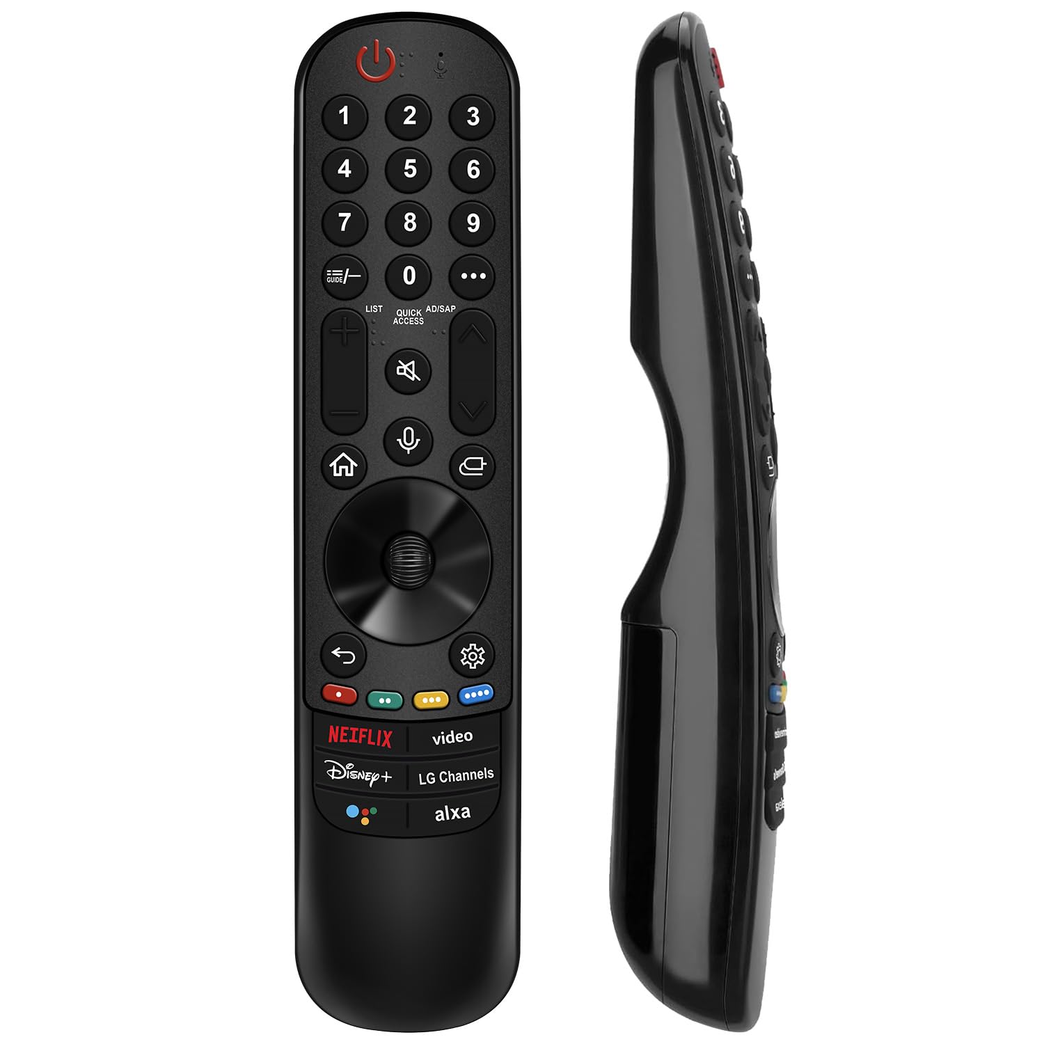 Nettech mando frontal mostrando diseño y botones principales para reemplazo rápido