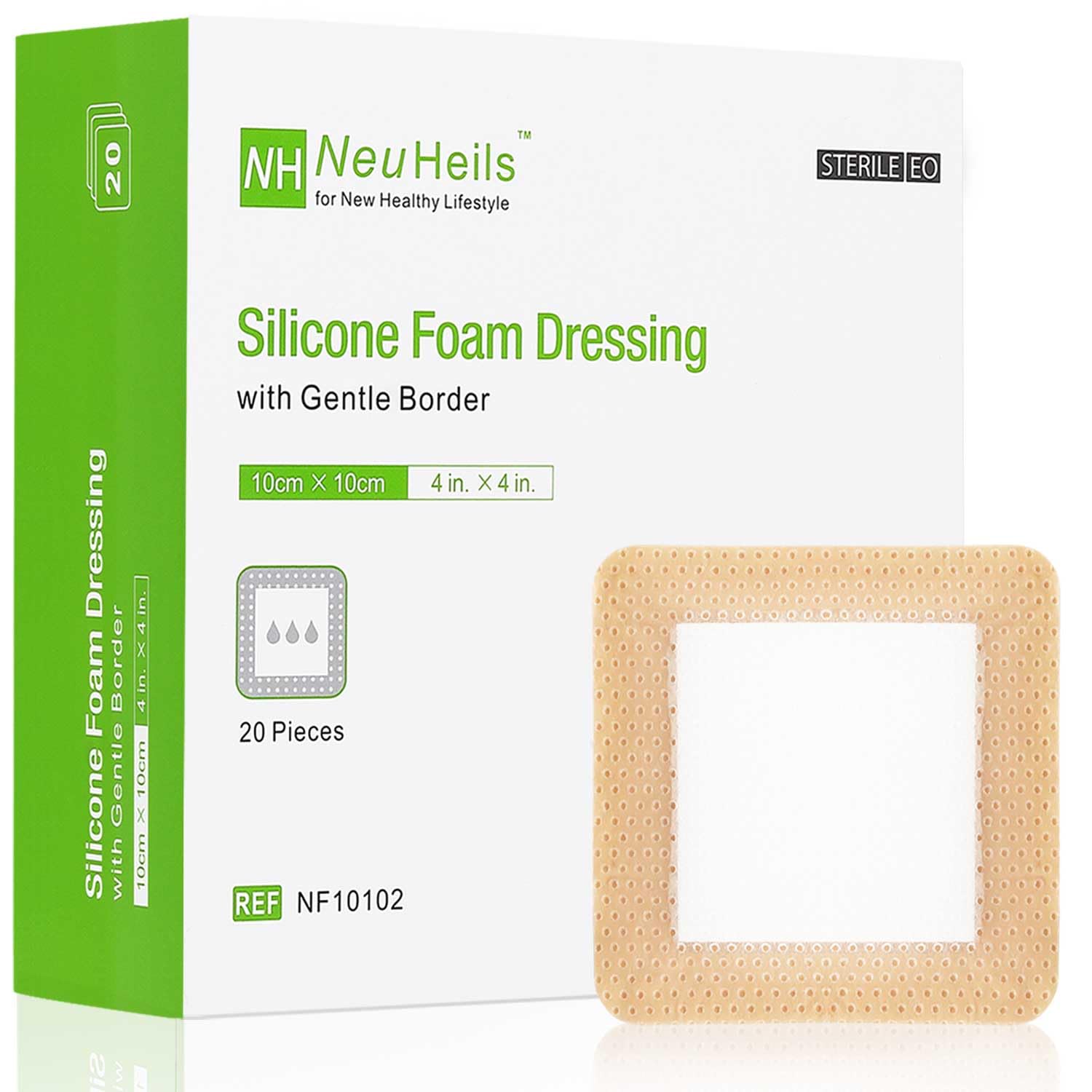 NEUHEILS caregiver applying dressing showing ease of use and comfort