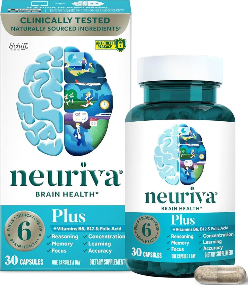 NEURIVA front packaging showing bottle and label for clear product identification and benefit