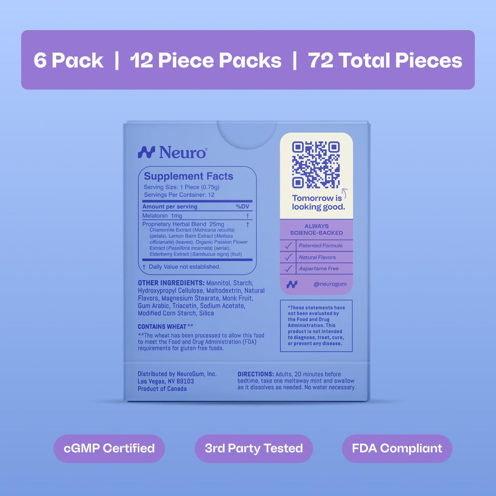 Neuro frasco con caja y pack mostrando presentación lista para venta