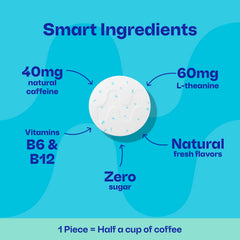 Neuro spearmint mint held in hand to show size and convenient dose control