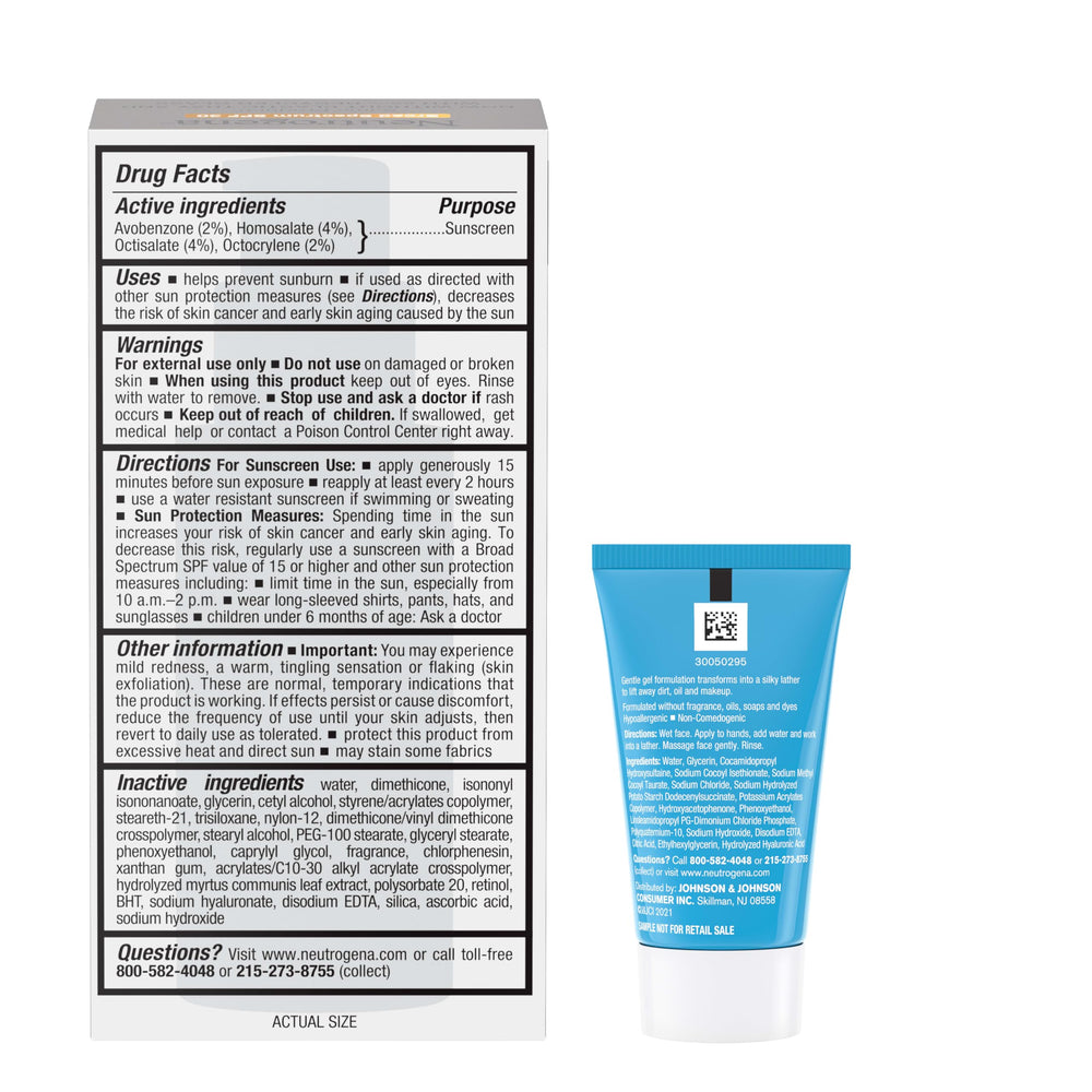 Neutrogena ambientación de rutina matinal ilustrando protección y cuidado