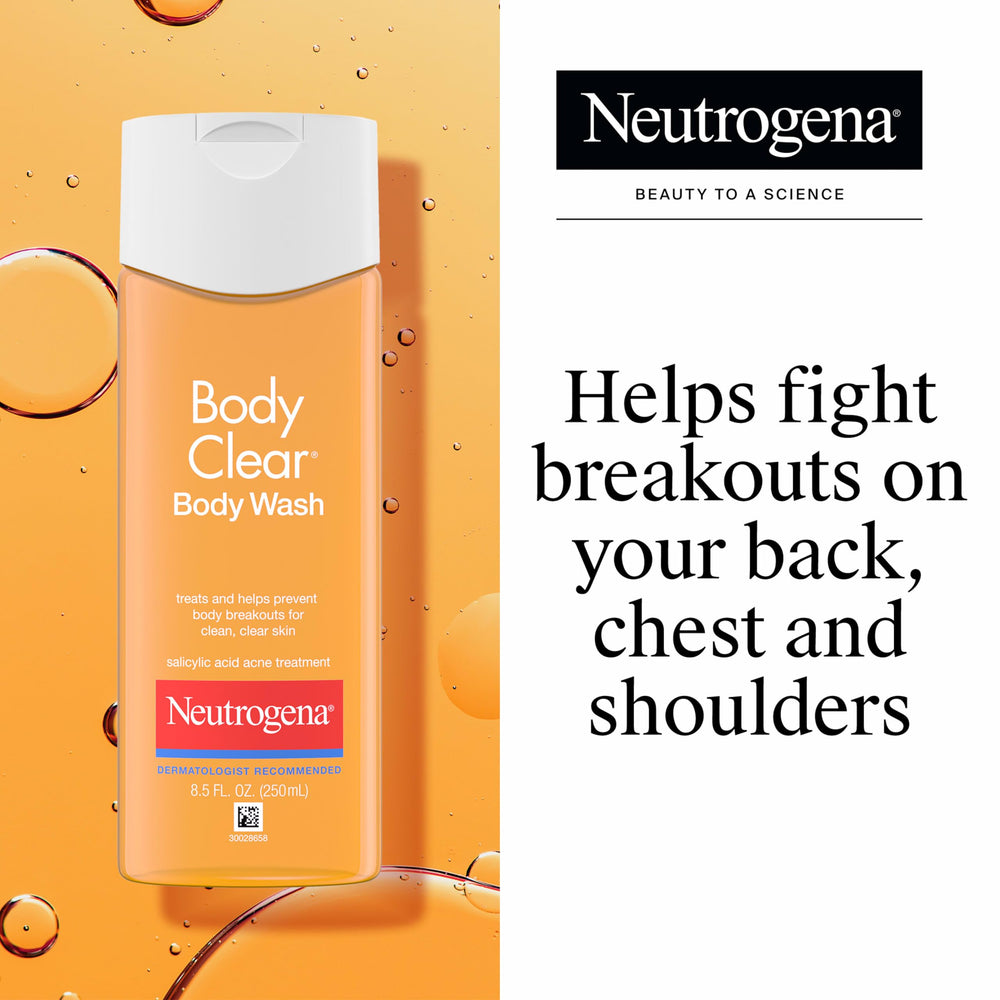 Neutrogena detalle de la botella y textura del gel para limpieza efectiva