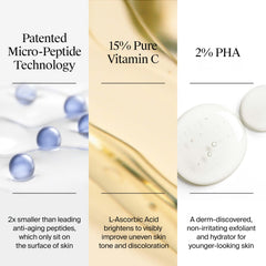 Neutrogena suero aplicándose en mejilla mostrando piel más luminosa al instante