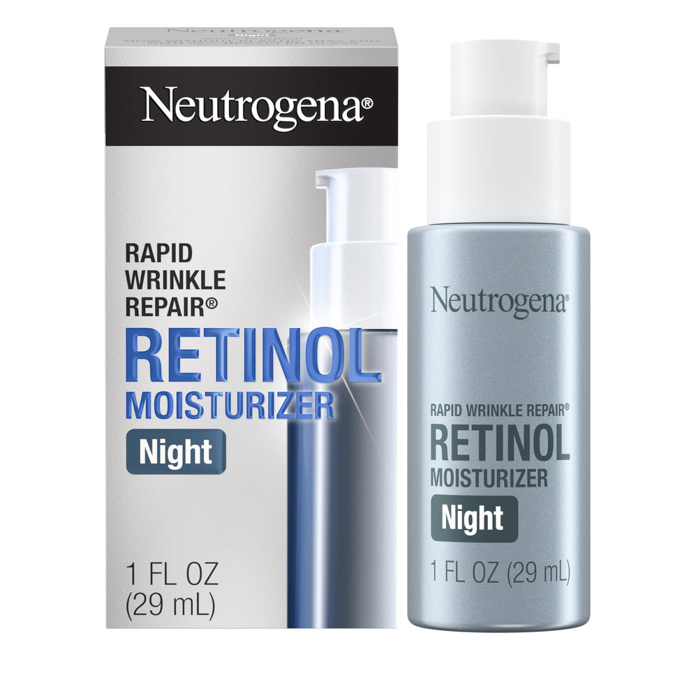 Neutrogena envase frontal mostrando crema de noche y beneficio hidratación