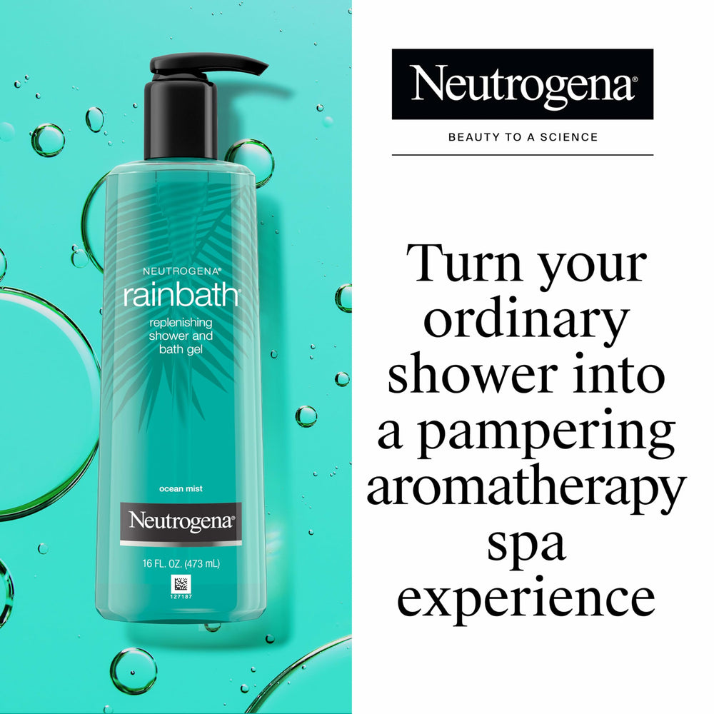 Neutrogena botella 32 oz en mano para visualizar tamaño práctico