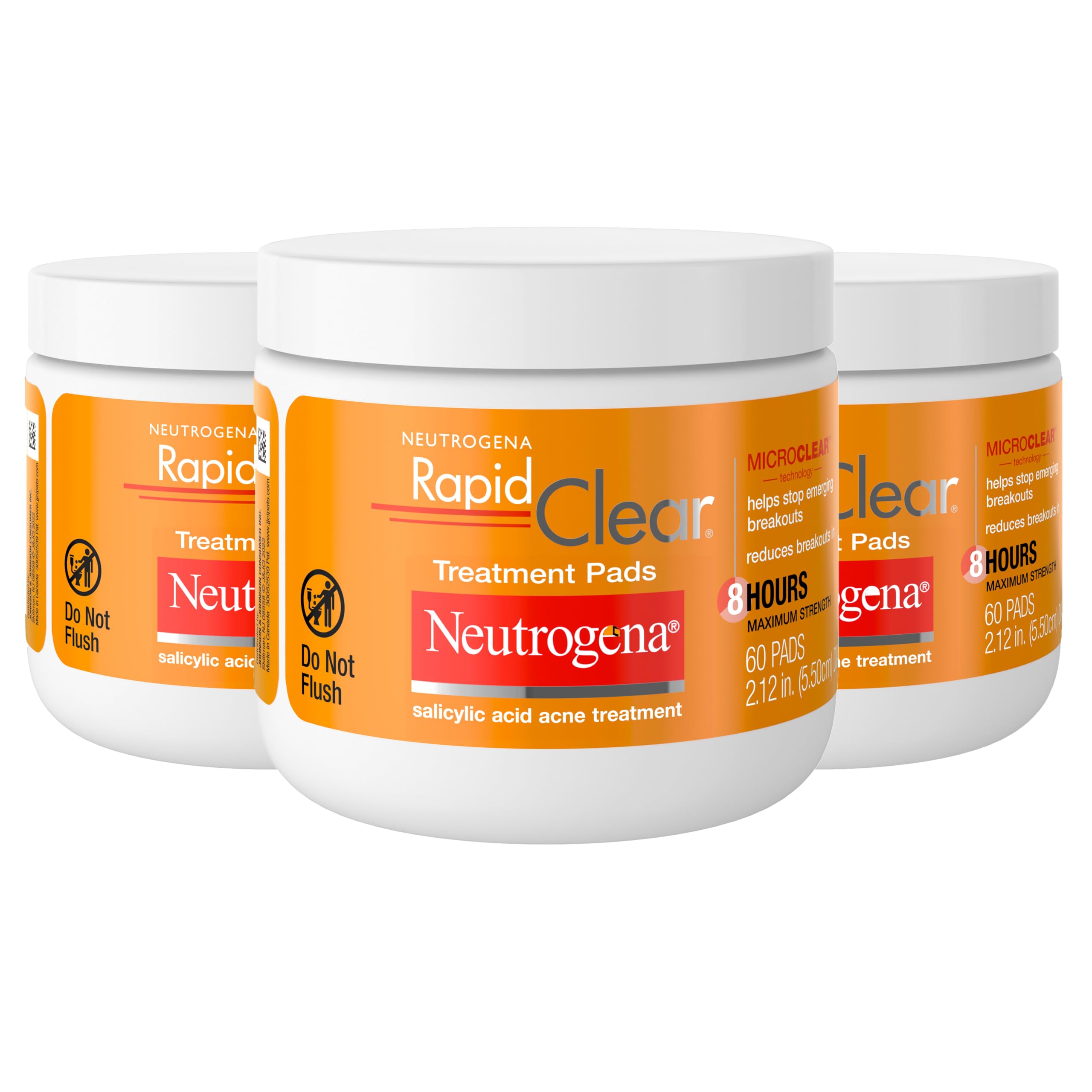 Neutrogena envase frontal mostrando paquete triple y beneficio de limpieza