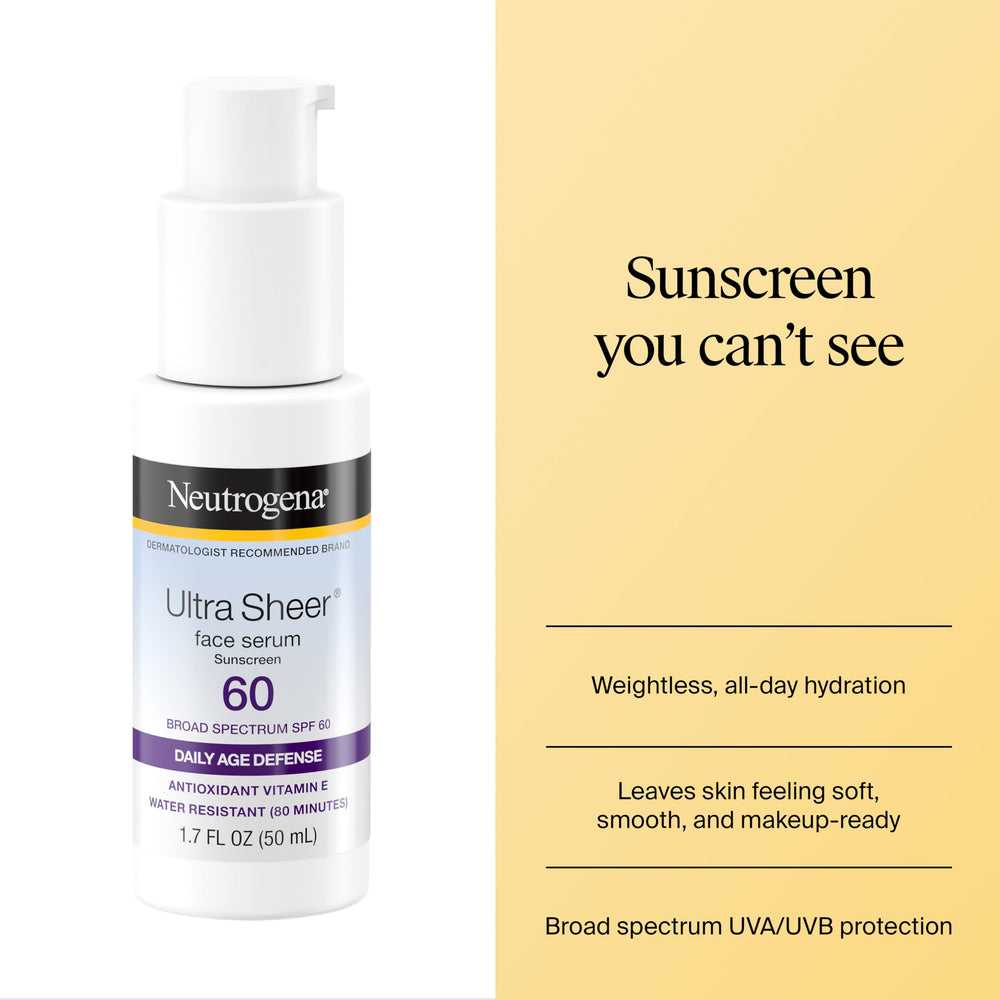Neutrogena detalle de la textura del suero para absorción rápida y acabado ligero