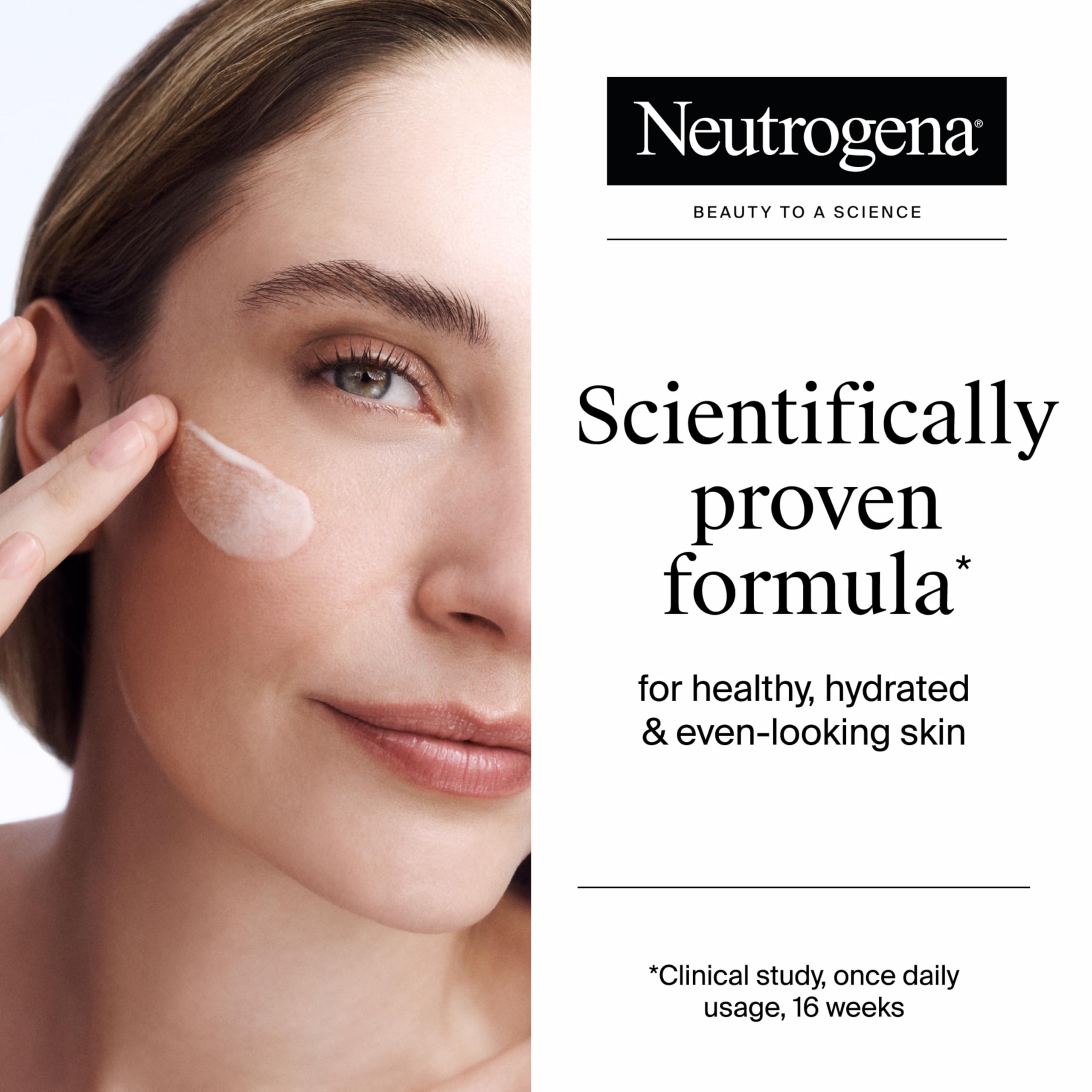 Neutrogena textura cremosa en primer plano para hidratación intensa