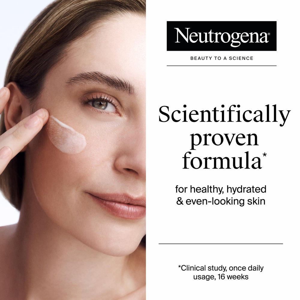 Neutrogena textura cremosa en primer plano para hidratación intensa