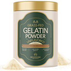 Neversink Naturals envase frontal de gelatina grass fed muestra pureza