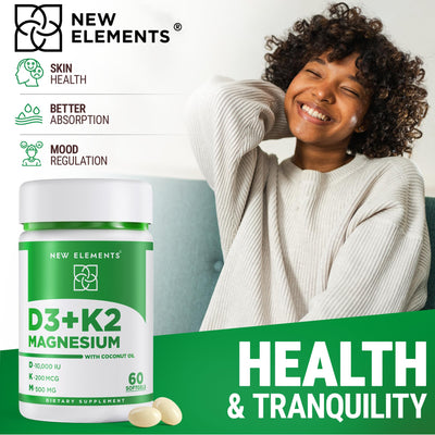 New Elements etiqueta nutricional con dosificación y contenido por cápsula