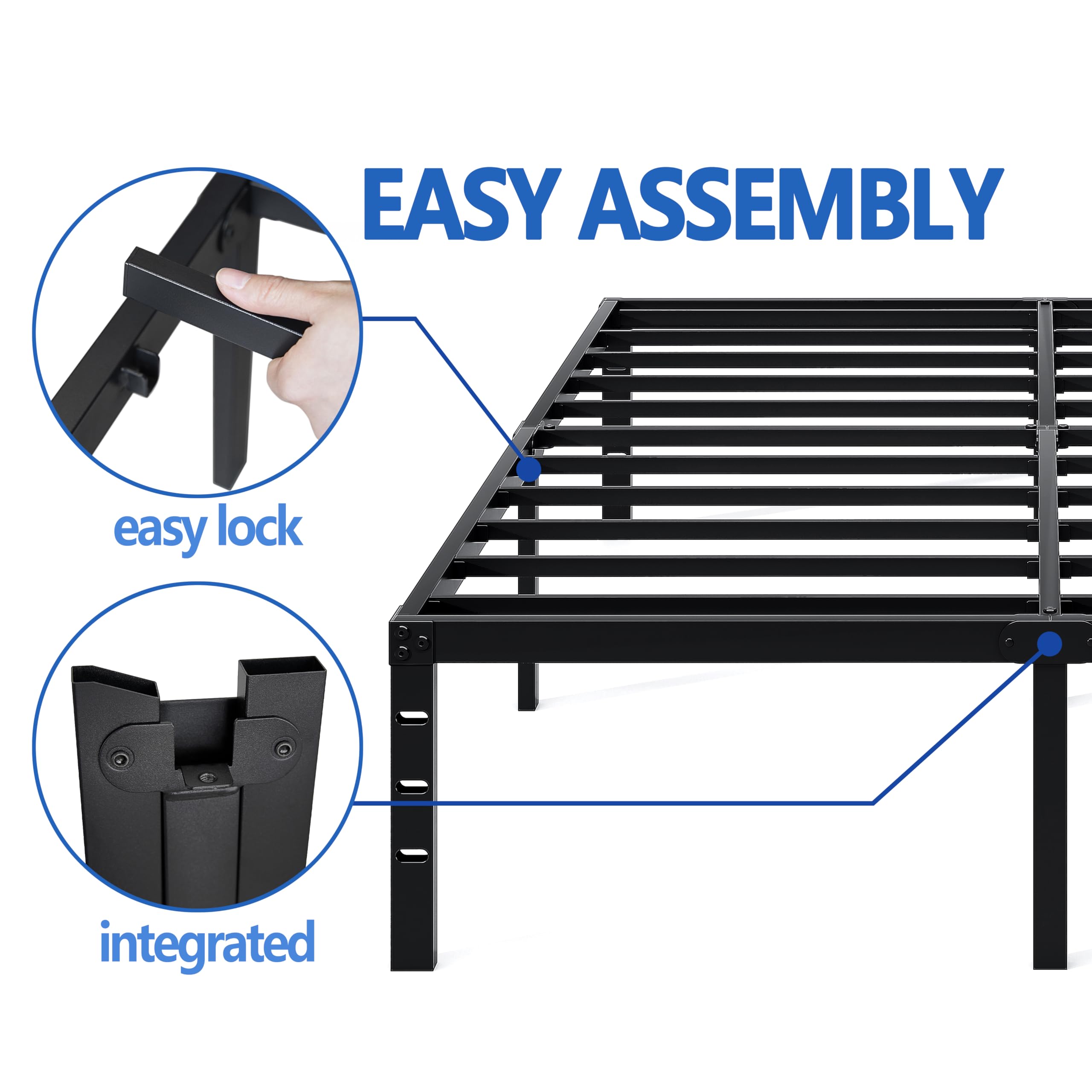 NEW JETO espacio debajo de cama con cajas de almacenamiento organizadas