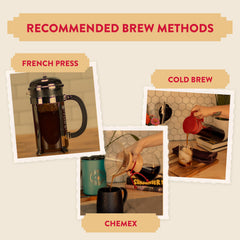 New Mexico Piñon Coffee brewed in French press showing rich mouthfeel