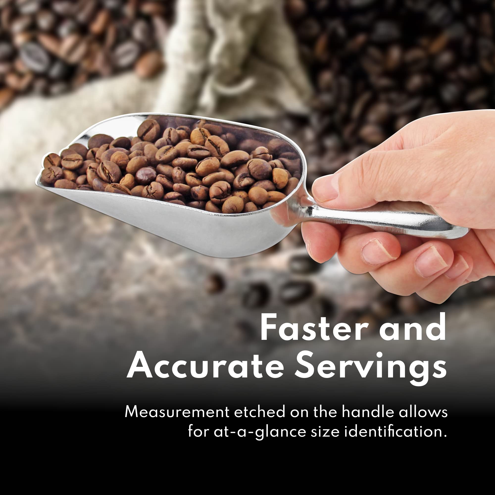 New Star Foodservice borde y filo curvo que facilita recoger harina y azúcar