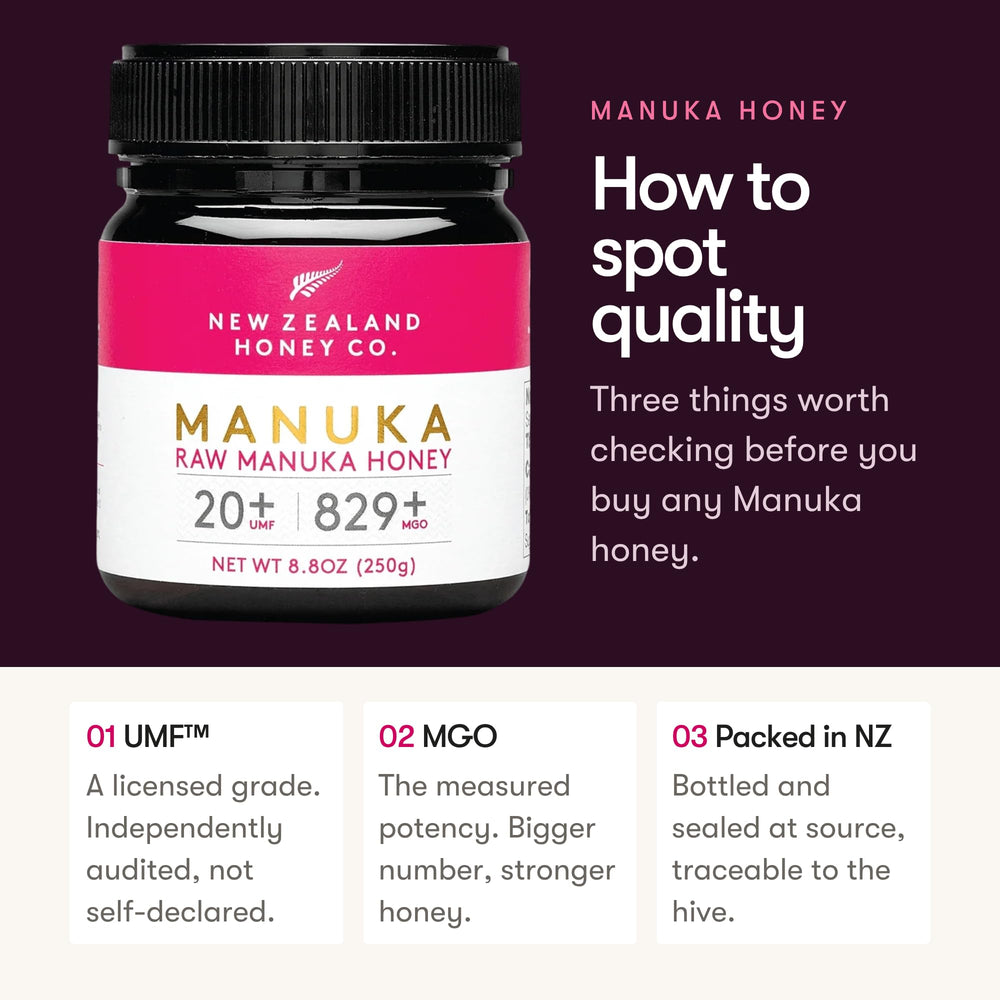 NEW ZEALAND HONEY CO stirred into warm tea preserving aroma and subtle caramel notes