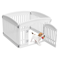 NEWBULIG corral frontal mostrando espacio seguro para cachorro