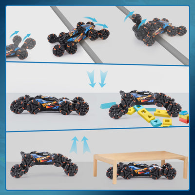 NEXBOX child wearing the gesture watch and controlling the car