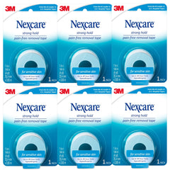 Nexcare paquete frontal con cuatro rollos que muestra disponibilidad y presentación