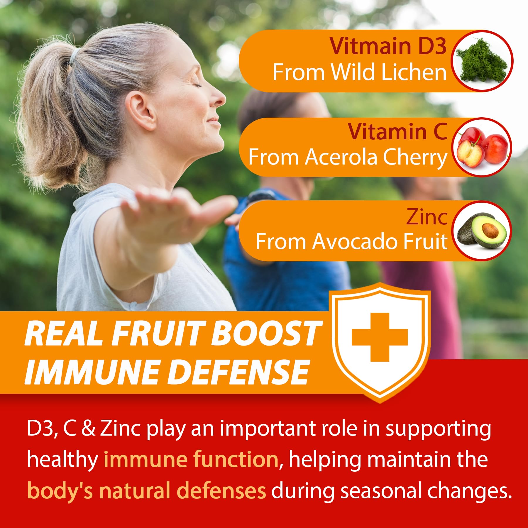 Nextdia ingredientes acerola y líquenes ilustrando origen vegetal y absorción