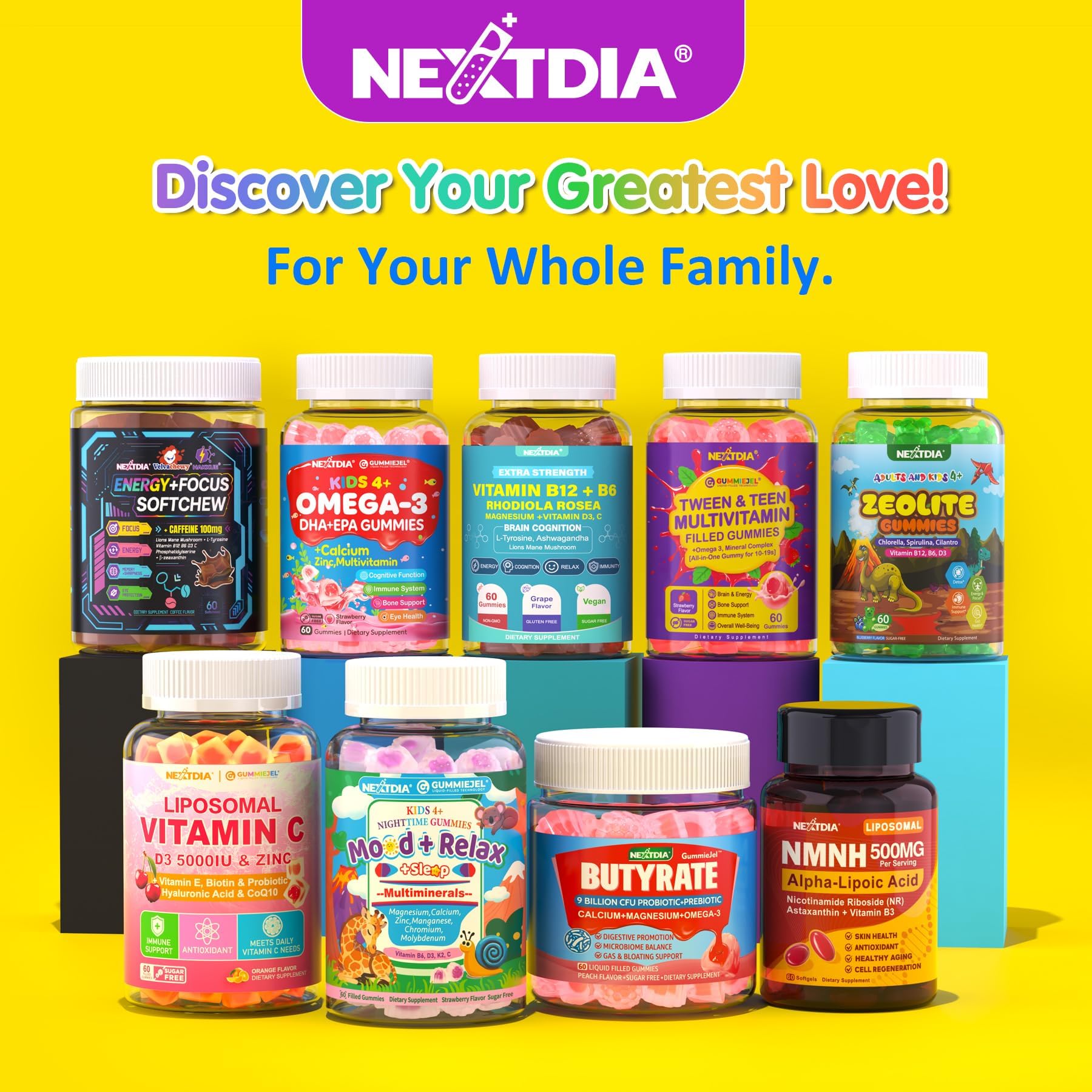 Nextdia presentación sobre mesa infantil, aspecto atractivo