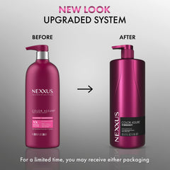 Nexxus etiqueta con CHROMABOND SEALER destacando tecnología protectora del color
