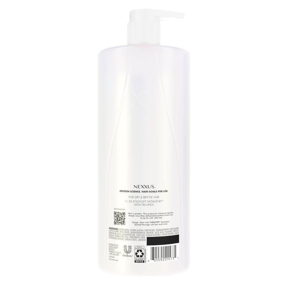 Nexxus Humectress textura cremosa destacando absorción y suavidad