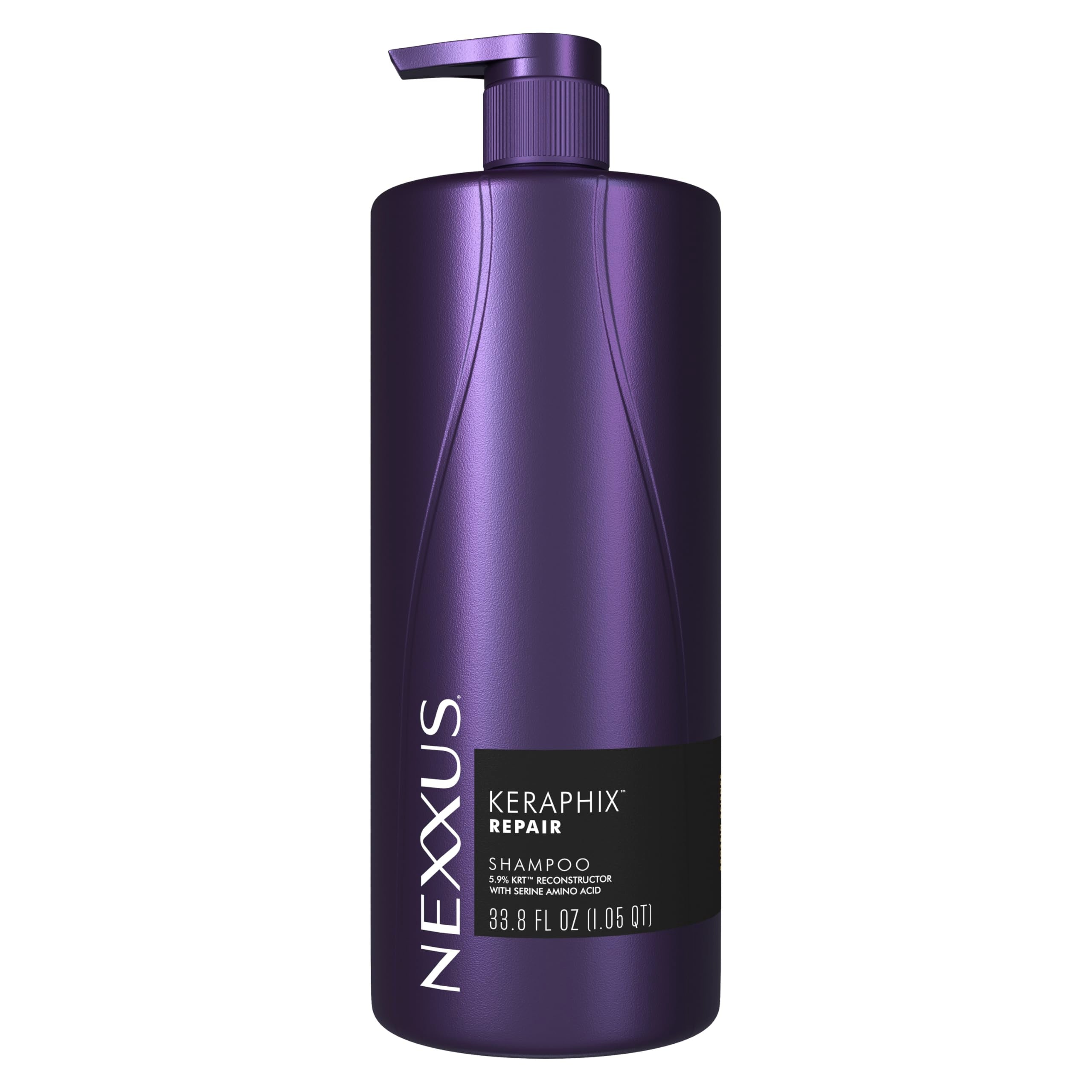 Nexxus KERAPHIX frente del envase mostrando tamaño profesional y confianza