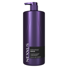 Nexxus frasco frente del envase mostrando tamaño profesional y beneficio reconstituyente