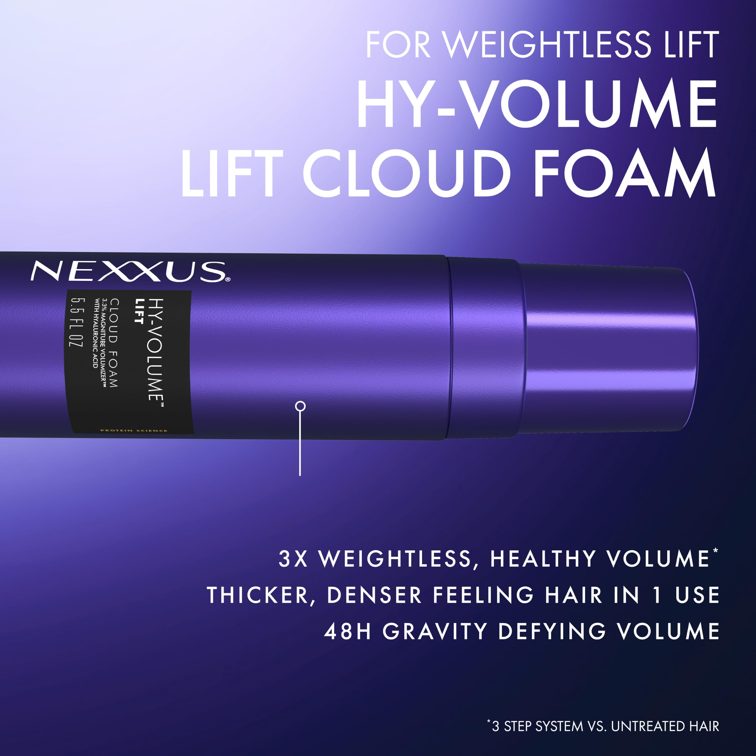 Nexxus cabello con volumen y rebote tras usar la mousse