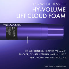 Nexxus cabello con volumen y rebote tras usar la mousse
