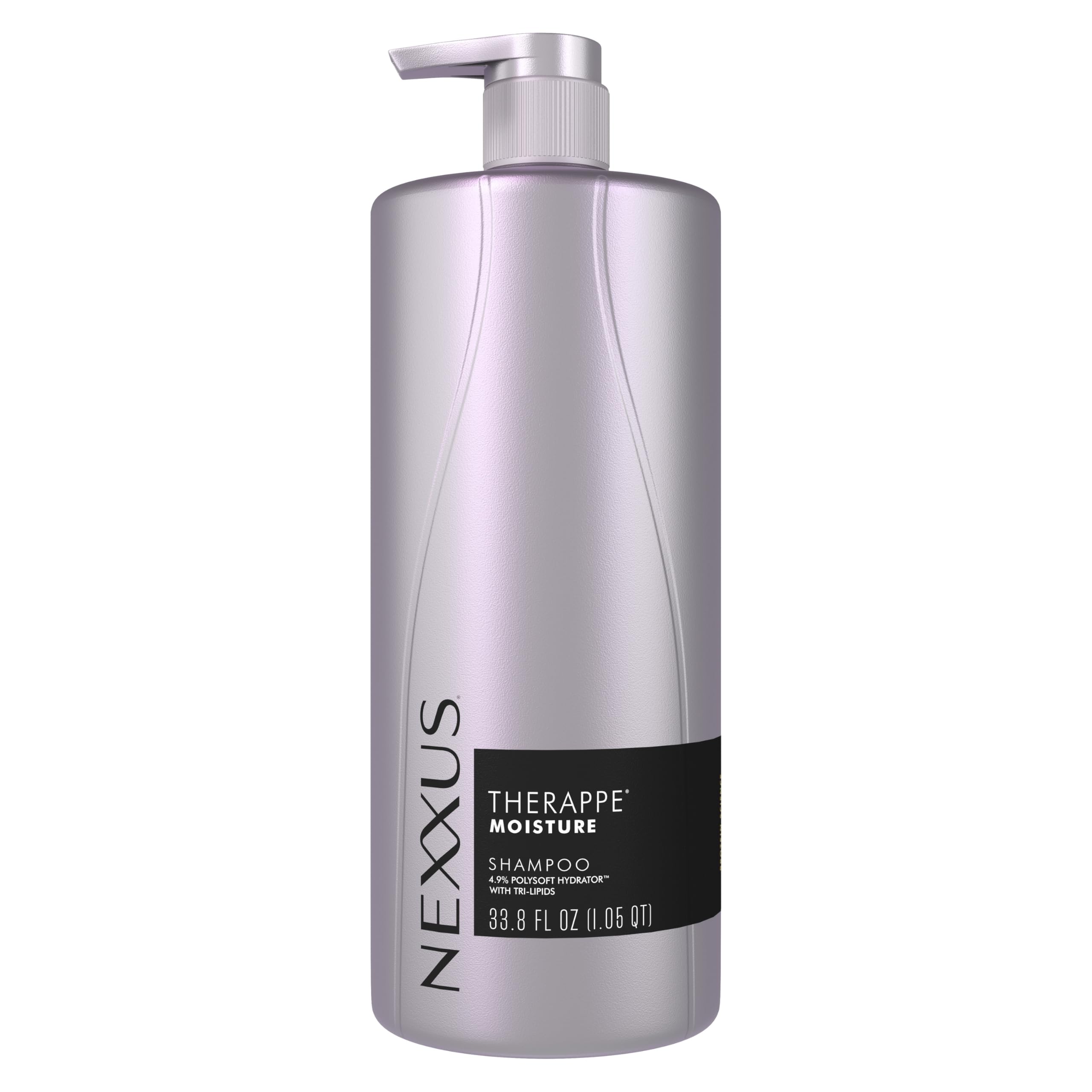 Nexxus envase frontal grande mostrando tamaño y fácil dispensado