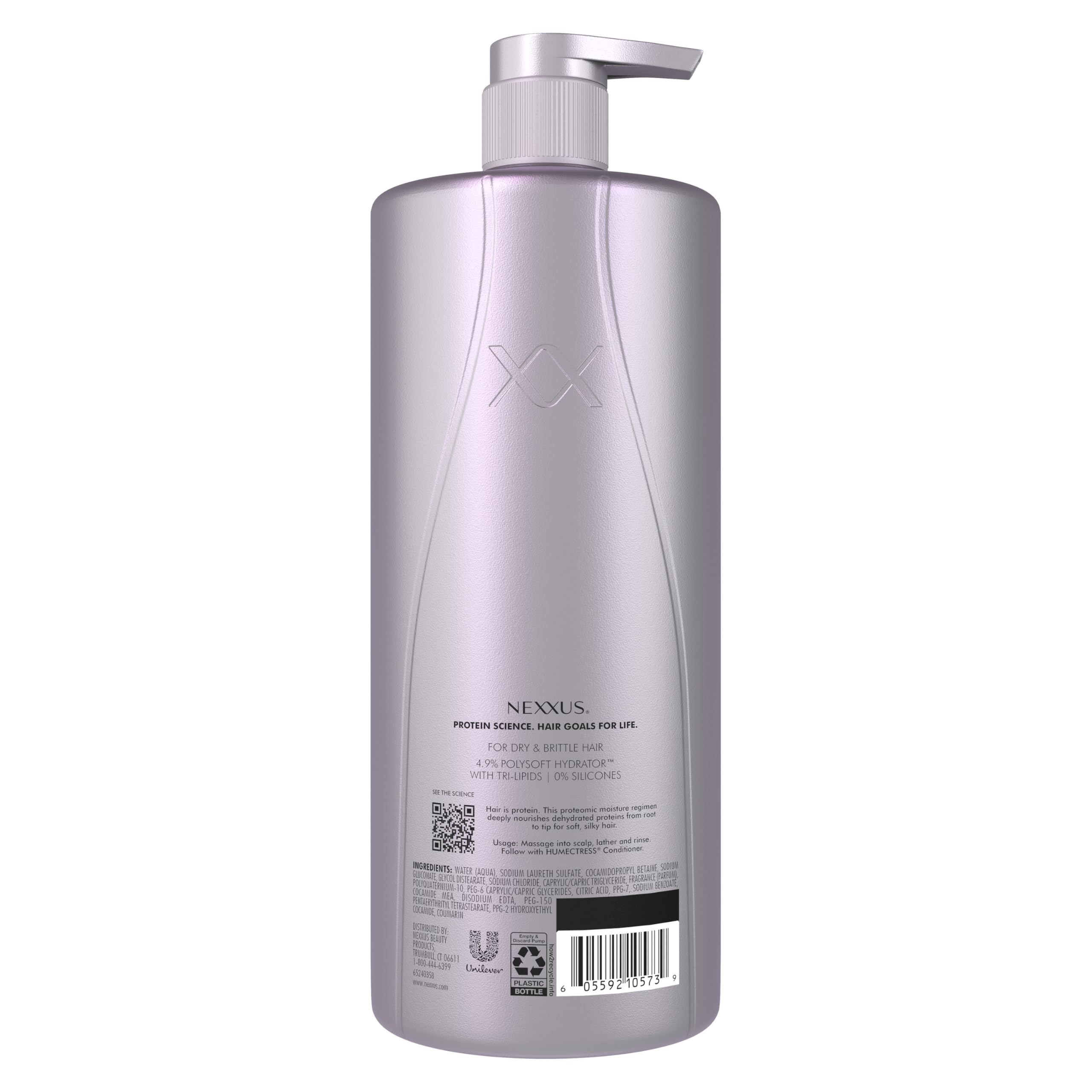 Nexxus textura del champú gel cremoso hidratante para aplicación suave