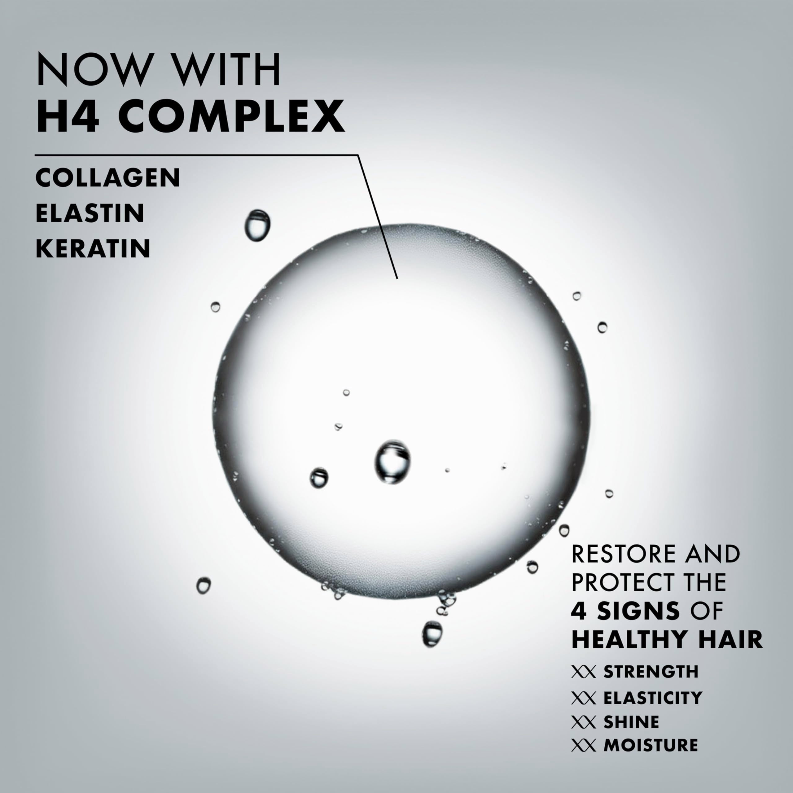 Nexxus aplicación en ducha que muestra cabello más ligero y manejable