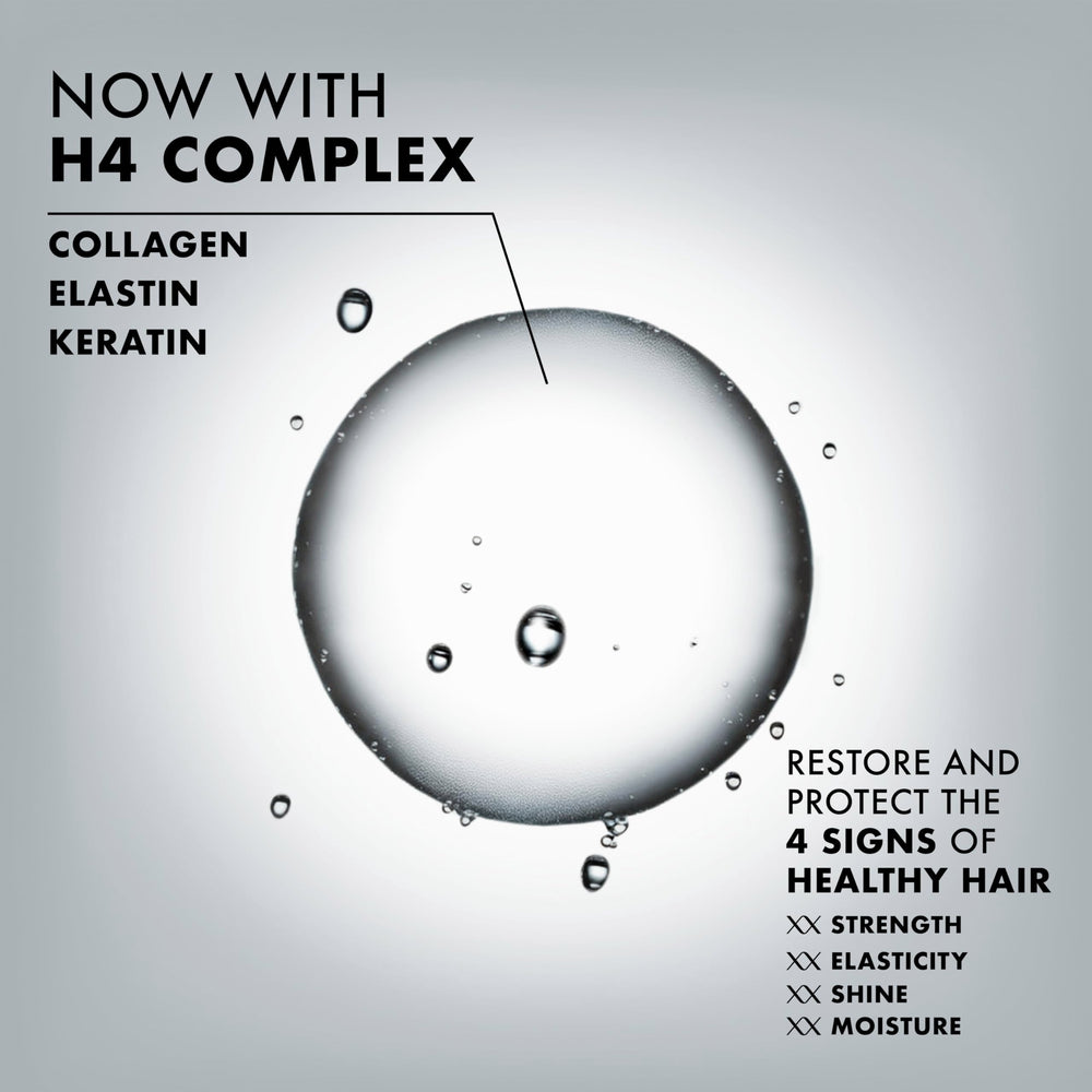 Nexxus aplicación en ducha que muestra cabello más ligero y manejable