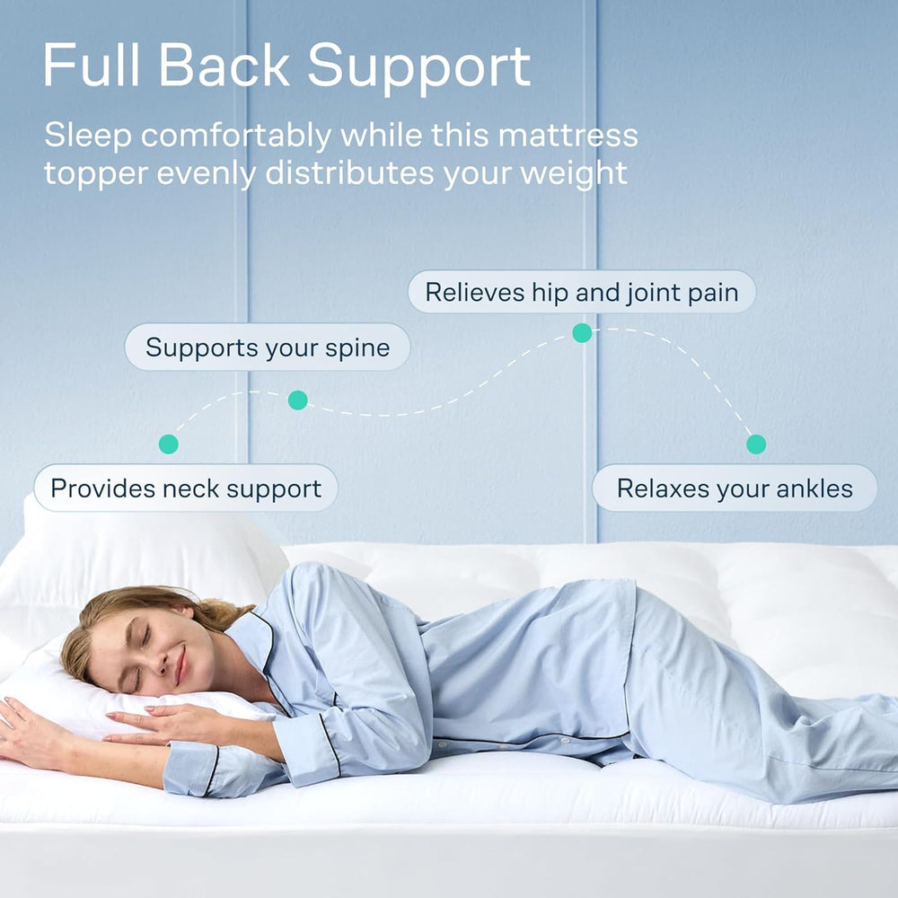 Niagara Sleep Solution etiqueta con información del material y beneficios