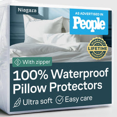 Niagara Sleep Solution front packaging view showing 4-pack king protectors and value bundle benefit