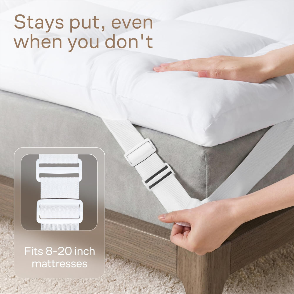 Niagara Sleep Solution adjustable strap detail showing anti-slip fastening benefit