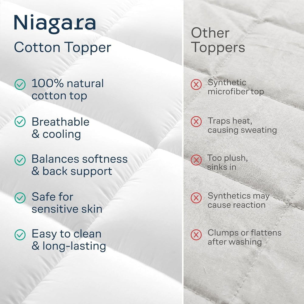 Niagara Sleep Solution ambiente de dormitorio demostrando confort y estilo