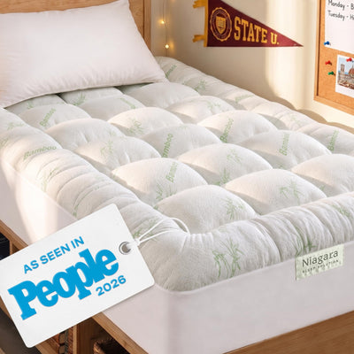 Niagara Sleep Solution vista frontal empaquetado, envío compacto y fácil expansión