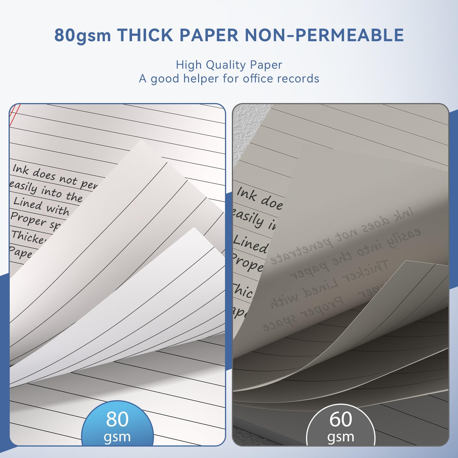 Nichela bloc en uso sobre escritorio con bolígrafo, ideal para reuniones y estudio